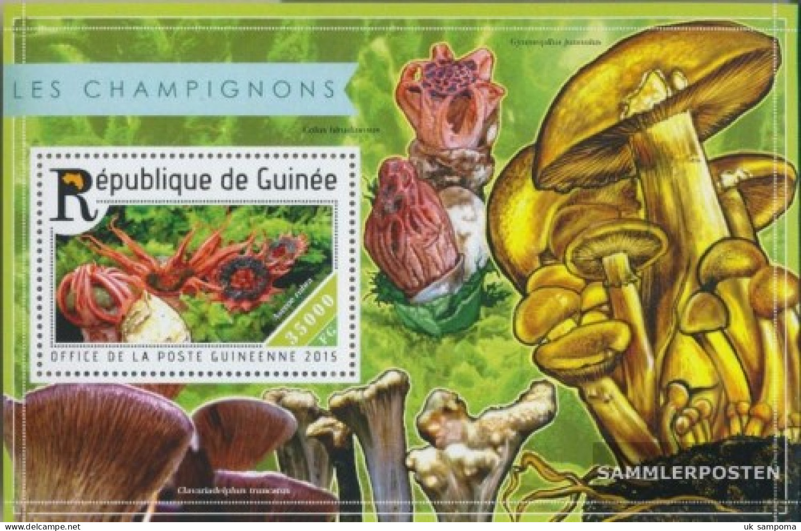 Guinea Miniature Sheet 2504 (complete. Issue) Unmounted Mint / Never Hinged 2015 Mushrooms - Guinea (1958-...)