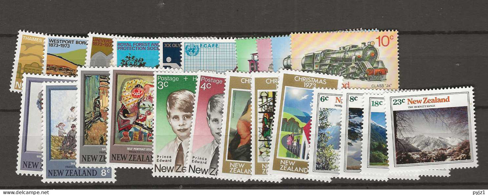 1973 MNH New Zealand Year Collection Postfris** - Volledig Jaar