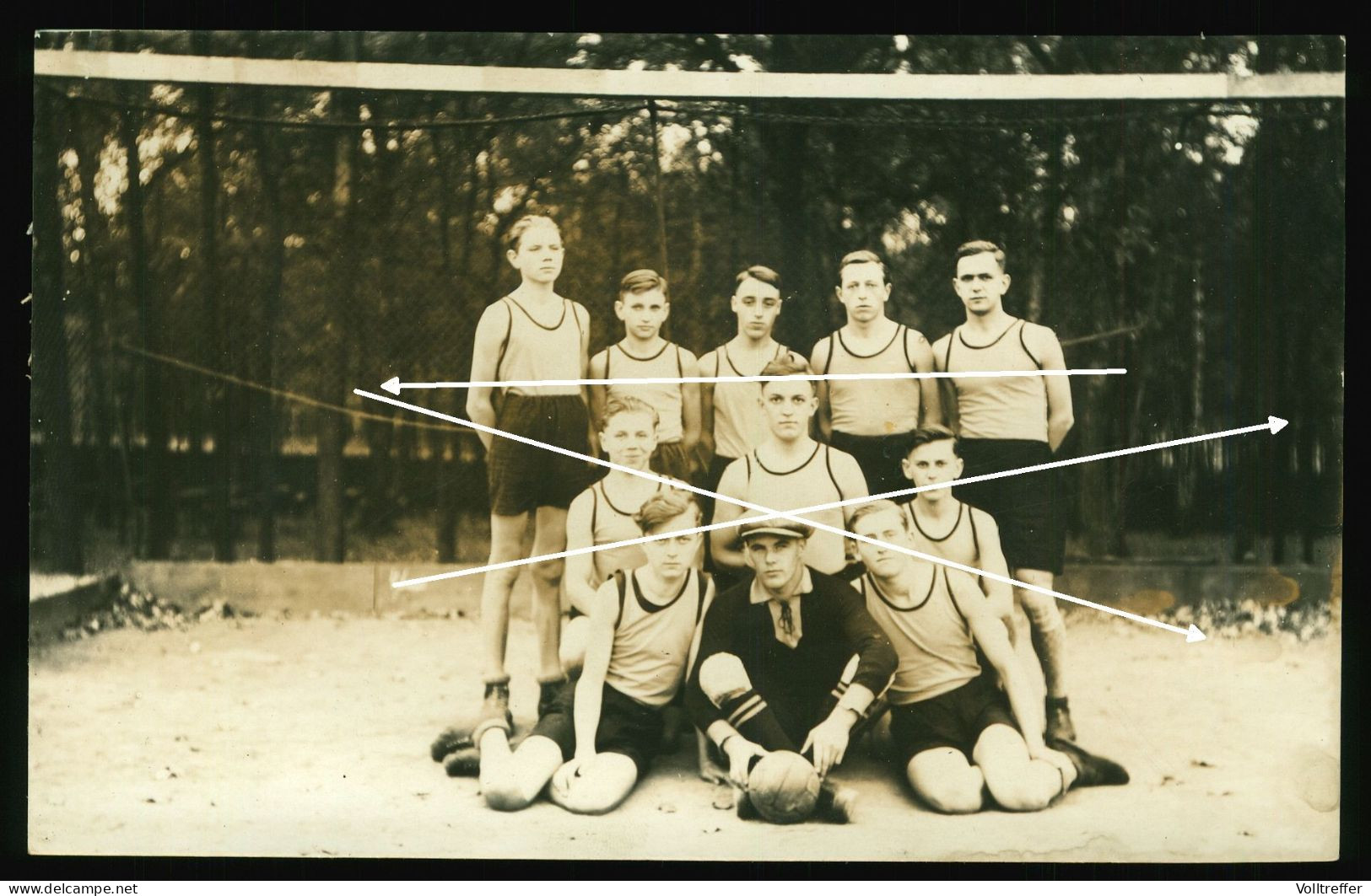 Orig. Foto AK 20er Jahre Hübsche Jungs Teenager Zusammen Group Of Sweet Young Boys Schoolboy Beach Fashion - Personnes Anonymes