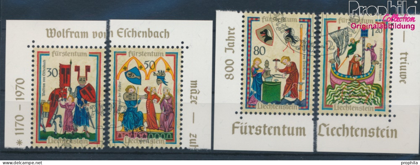 Liechtenstein 527-530 (kompl.Ausg.) Gestempelt 1970 Minnesänger (10374184 - Usati