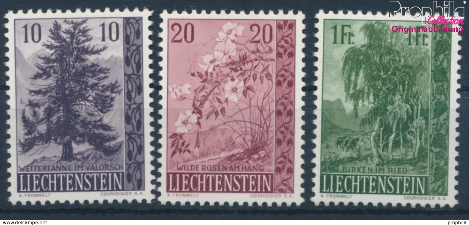 Liechtenstein 357-359 (kompl.Ausg.) Postfrisch 1957 Bäume Und Sträucher (10373731 - Ungebraucht