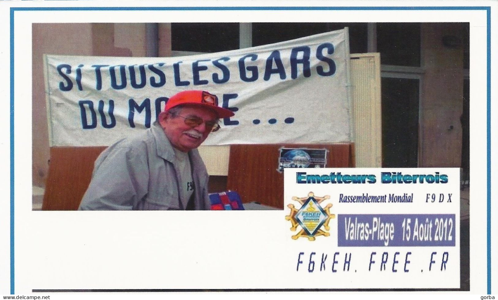 CPM - QSL RADIO - Rassemblement Mondial - VALRAS-PLAGE (34) - Amateurfunk