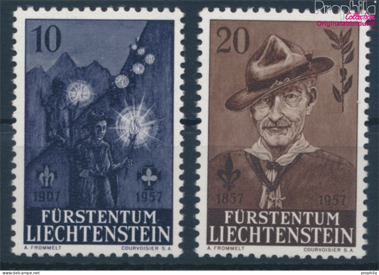 Liechtenstein 360-361 (kompl.Ausg.) Postfrisch 1957 50 Jahre Pfadfinder (10373734 - Unused Stamps