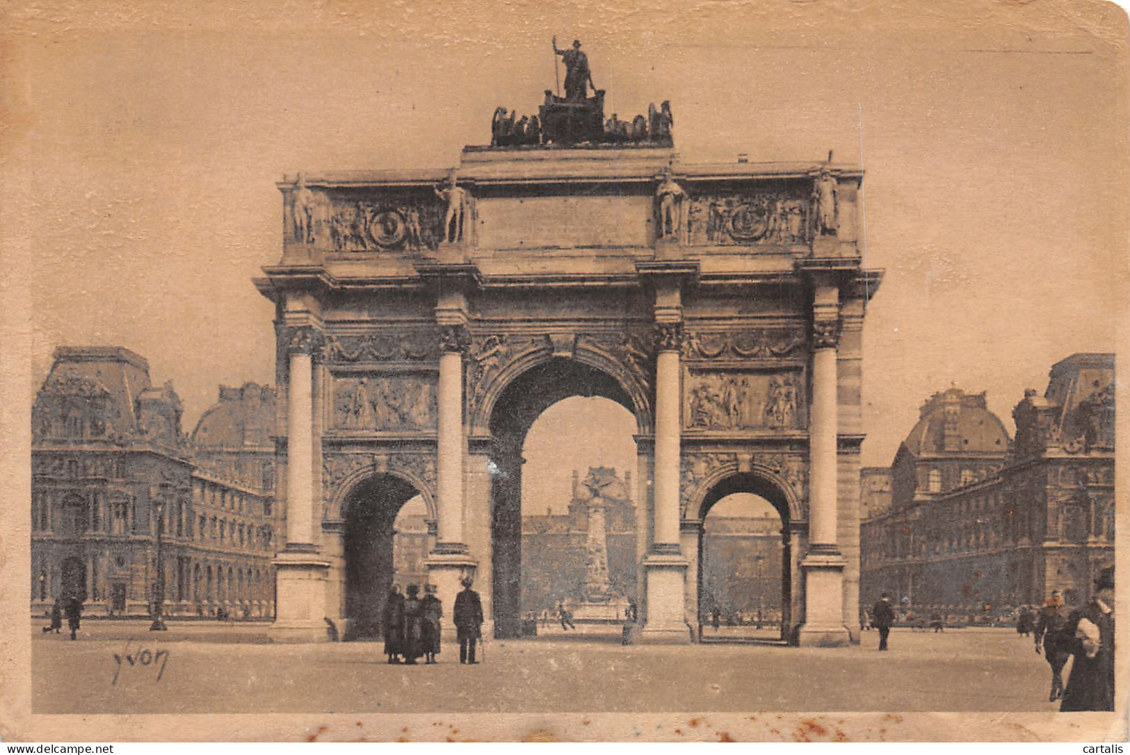 75-PARIS L ARC DE TRIOMPHE DU CARROUSEL-N°4172-F/0151 - Arc De Triomphe