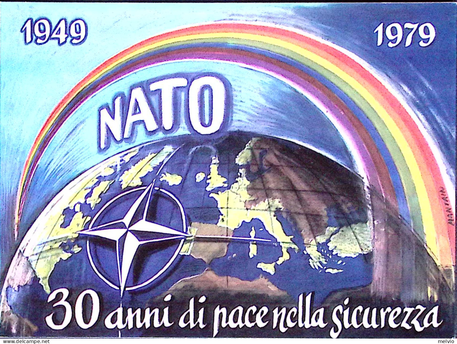 1979-VERONA 30^ Anniversario NATO Annullo Speciale (4.4) Su Cartolina - 1971-80: Marcophilie