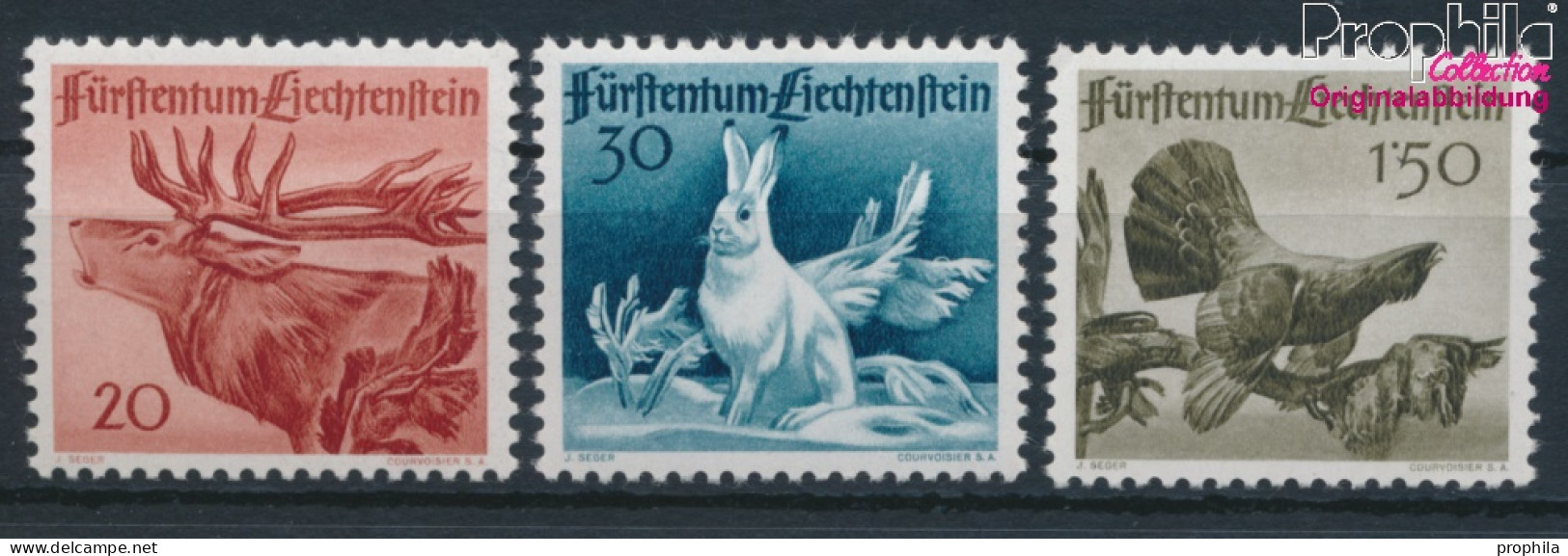 Liechtenstein 249-251 (kompl.Ausg.) Postfrisch 1946 Jagd (10377394 - Nuevos