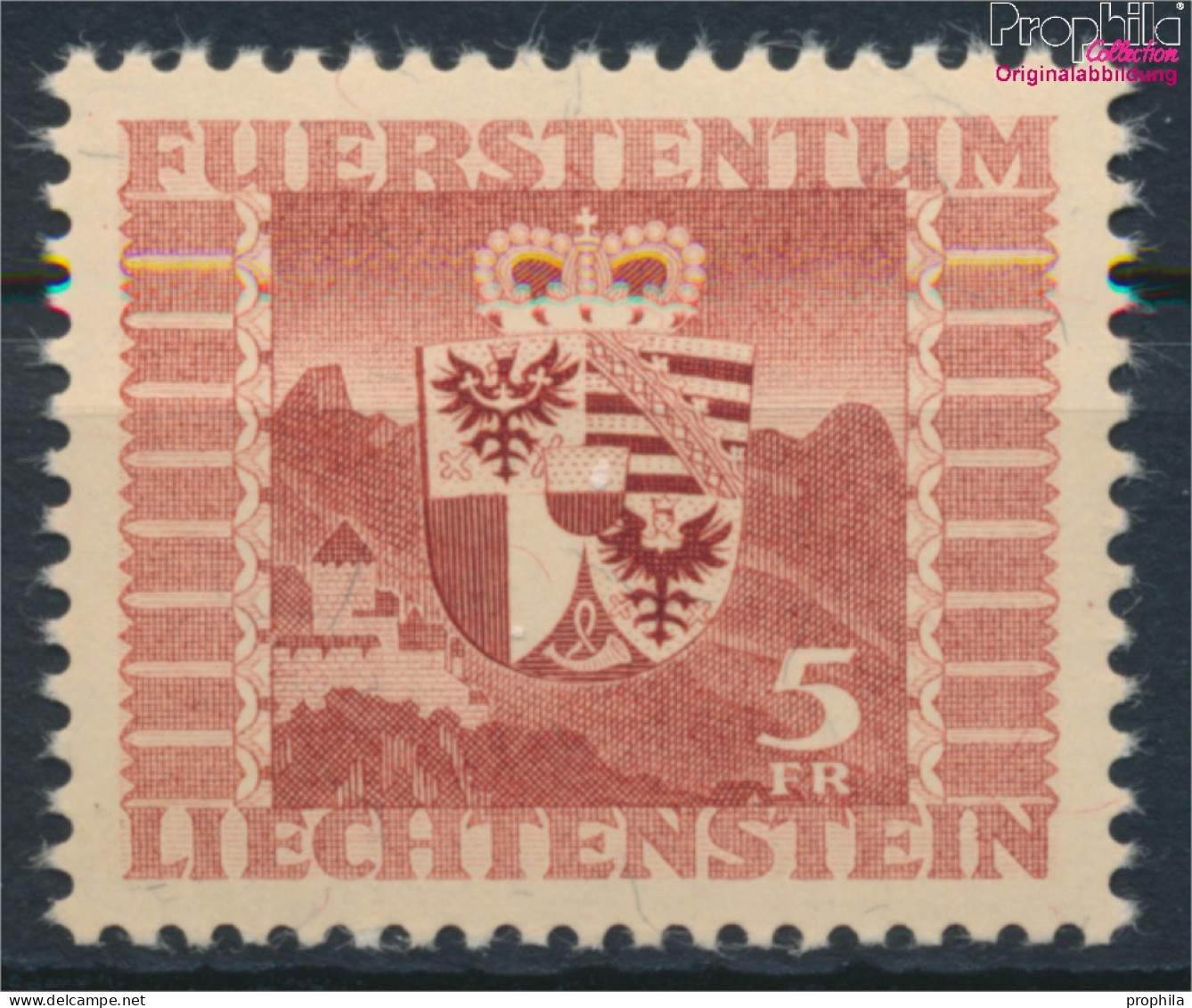 Liechtenstein 252 (kompl.Ausg.) Postfrisch 1947 Freimarke: Wappen (10377395 - Ungebraucht