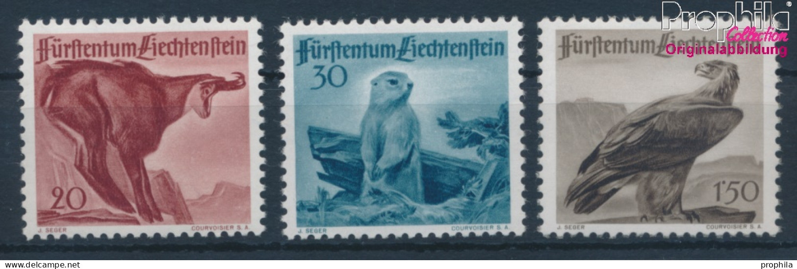 Liechtenstein 253-255 (kompl.Ausg.) Postfrisch 1947 Jagd (10373717 - Neufs