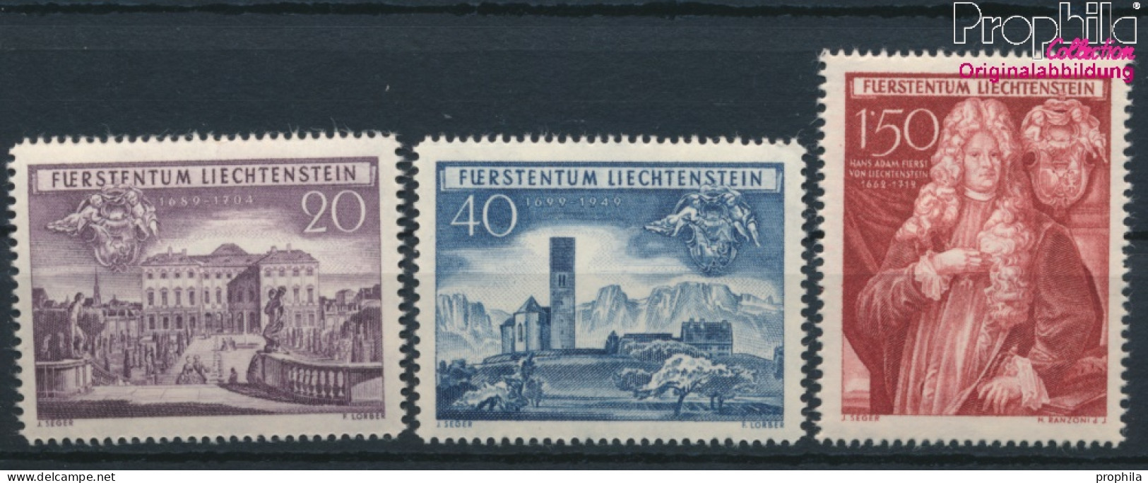 Liechtenstein 281-283 (kompl.Ausg.) Postfrisch 1949 Schellenberg (10377399 - Ongebruikt