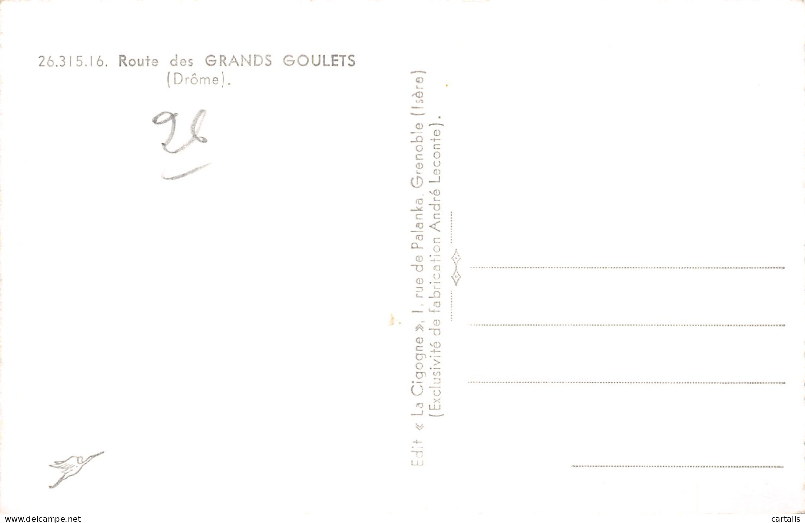 26-LES GRANDS GOULETS-N°4173-A/0203 - Les Grands Goulets