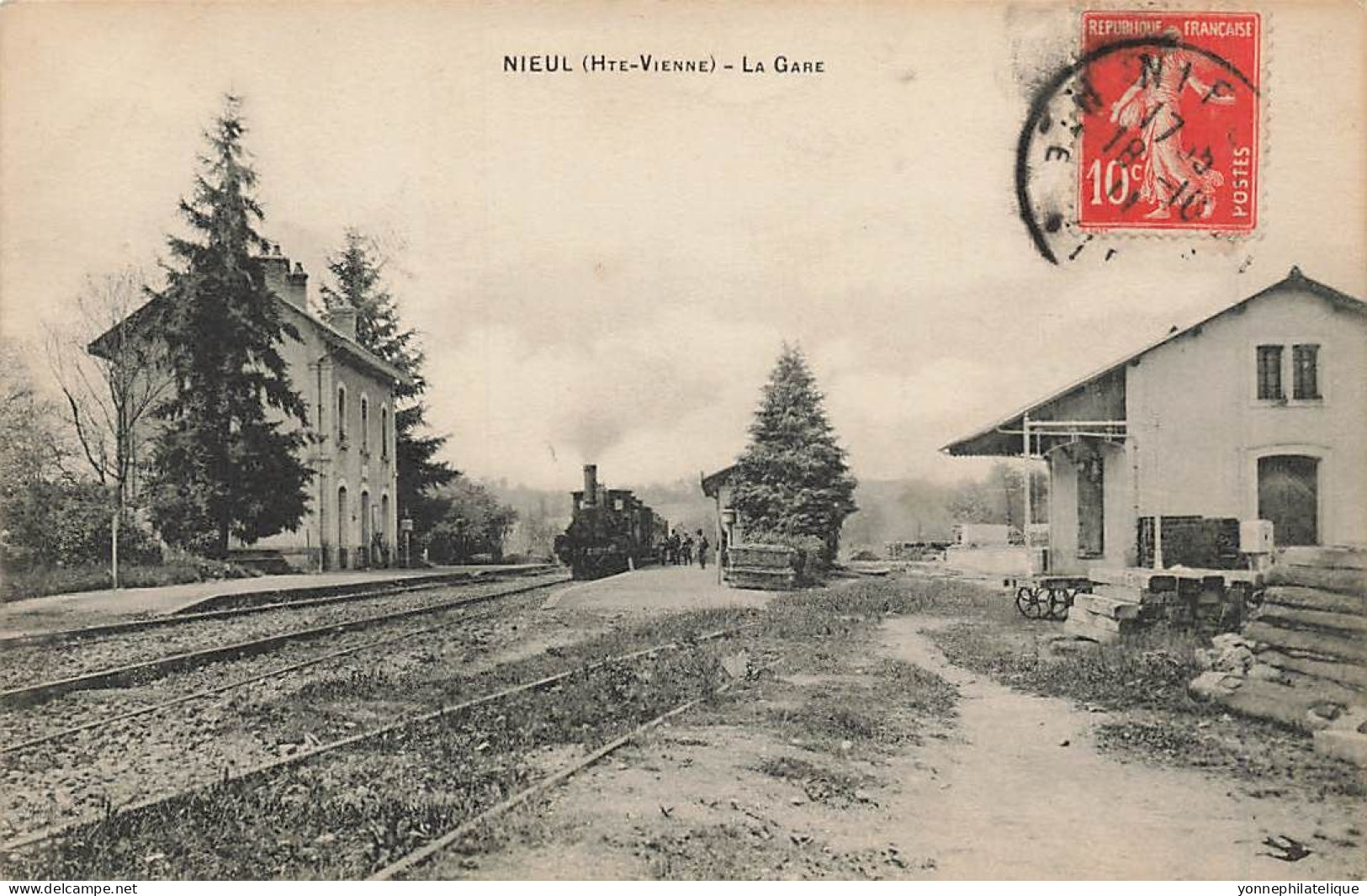 TOP - 87 - HAUTE VIENNE - NIEUL - La Gare - FR87-89 - Nieul