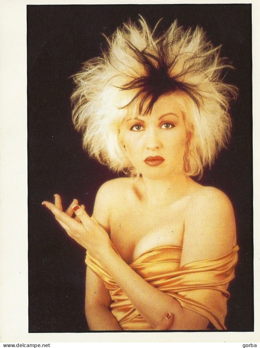 *Carte Collection SPOT - Chanteuse Avec Chanson Au Verso - Cyndi LAUPER - I Drove All Night - Autres & Non Classés