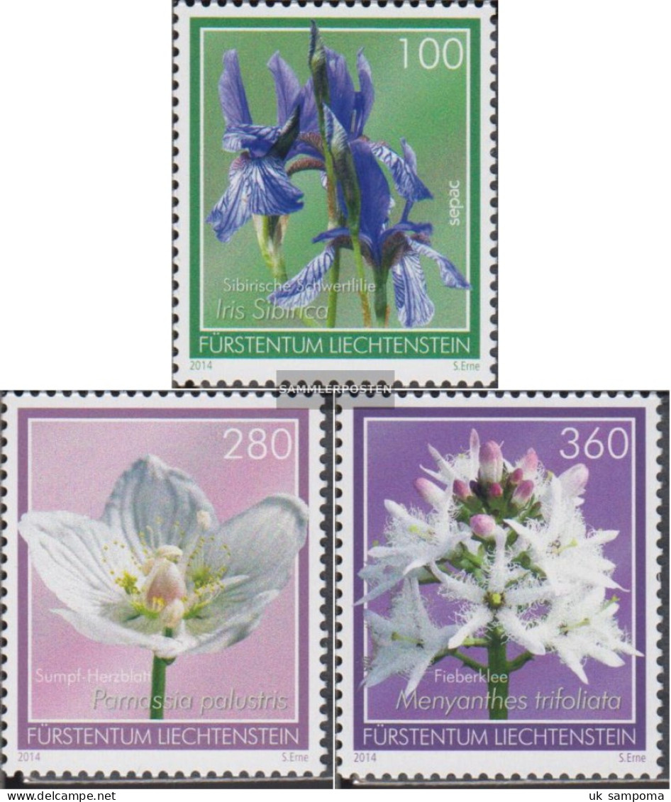 Liechtenstein 1718-1720 (complete Issue) Unmounted Mint / Never Hinged 2014 Flowers - Unused Stamps