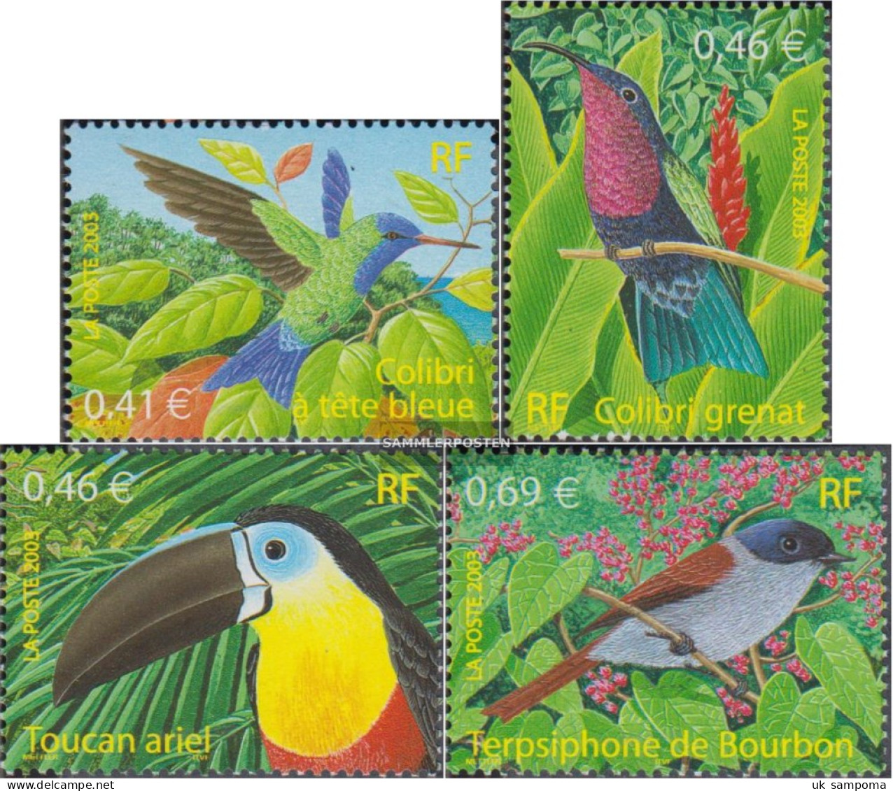 France 3687-3690 (complete Issue) Unmounted Mint / Never Hinged 2003 Birds - Unused Stamps