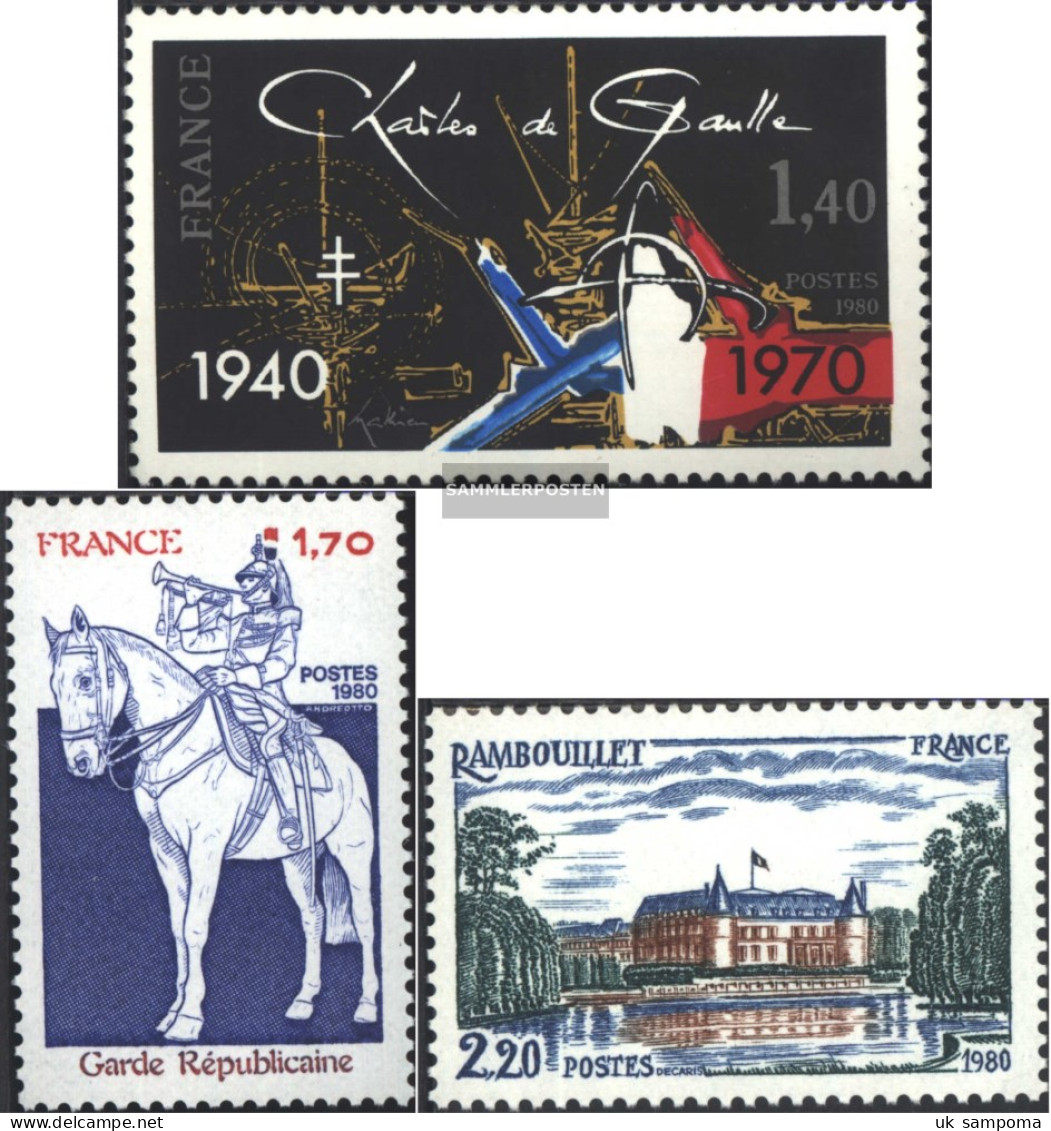 France 2228,2230,2233 (complete Issue) Unmounted Mint / Never Hinged 1980 De Gaulle, Guard, Tourism - Unused Stamps