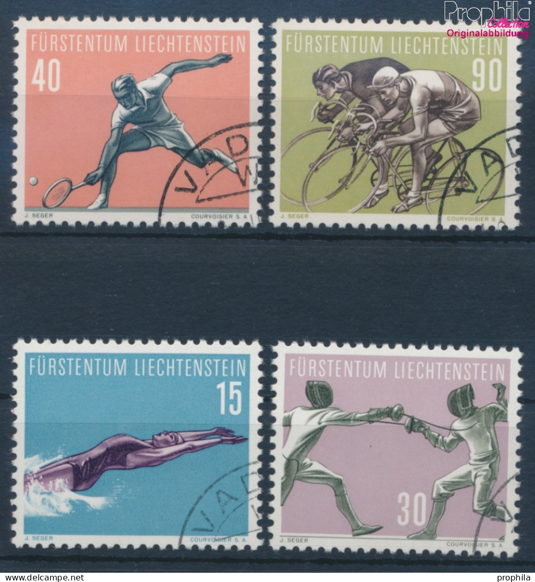 Liechtenstein 365-368 (kompl.Ausg.) Gestempelt 1957 Sport (10374143 - Oblitérés