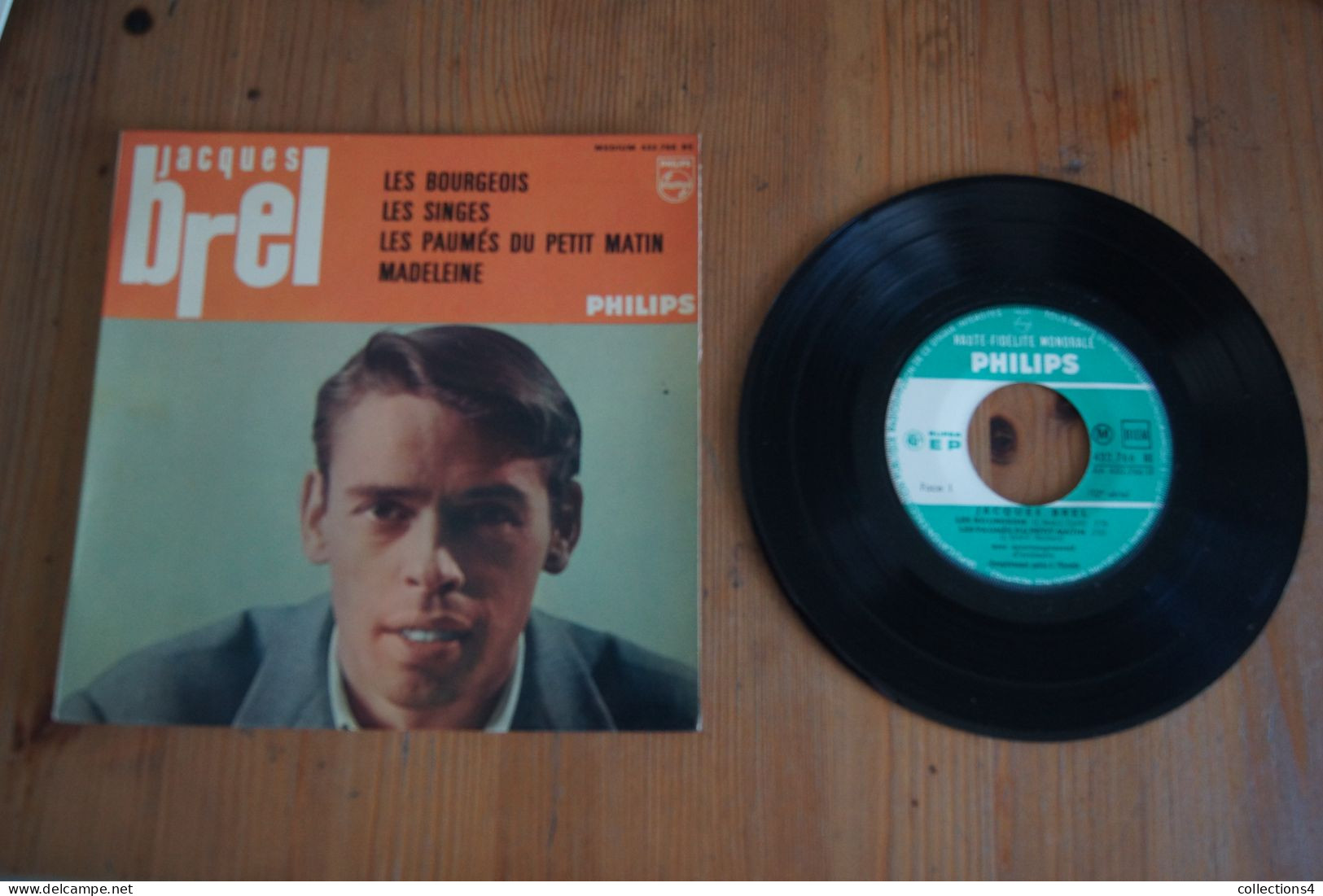 JACQUES BREL LES BOURGEOIS EP 1962 VARIANTE - 45 Rpm - Maxi-Singles