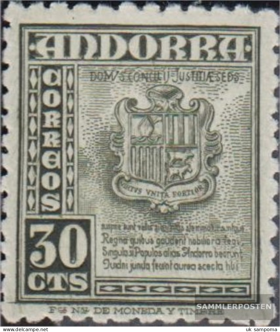 Andorra - Spanish Post 45 Unmounted Mint / Never Hinged 1948 Symbols - Unused Stamps