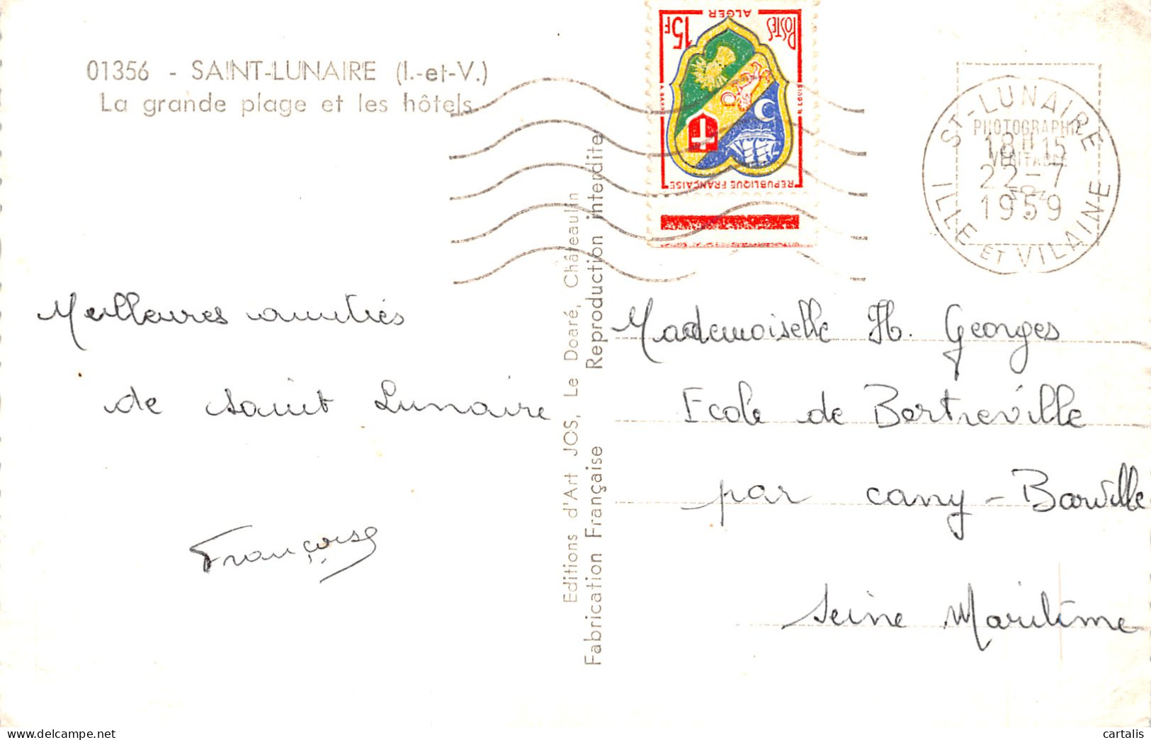 35-SAINT LUNAIRE-N°4173-C/0045 - Saint-Lunaire