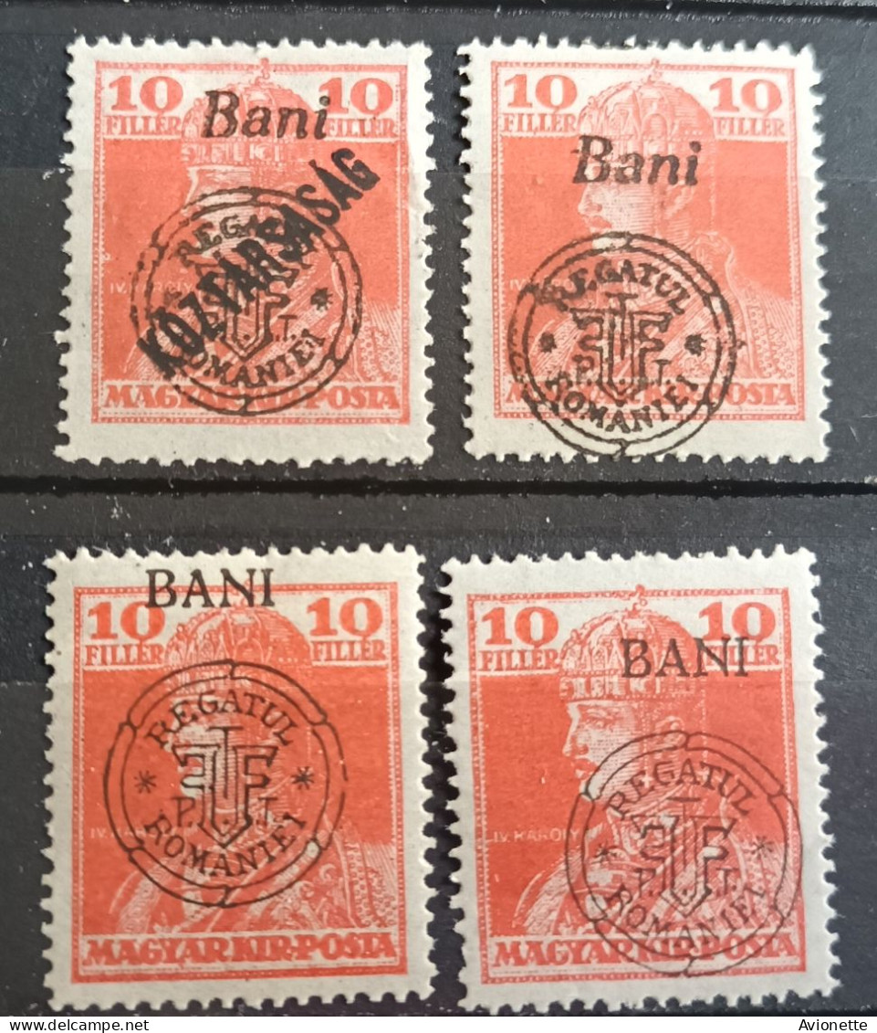 Magyar Kir Posta / Surcharge Regatul Romaniei (7 Timbres Neufs) - Neufs