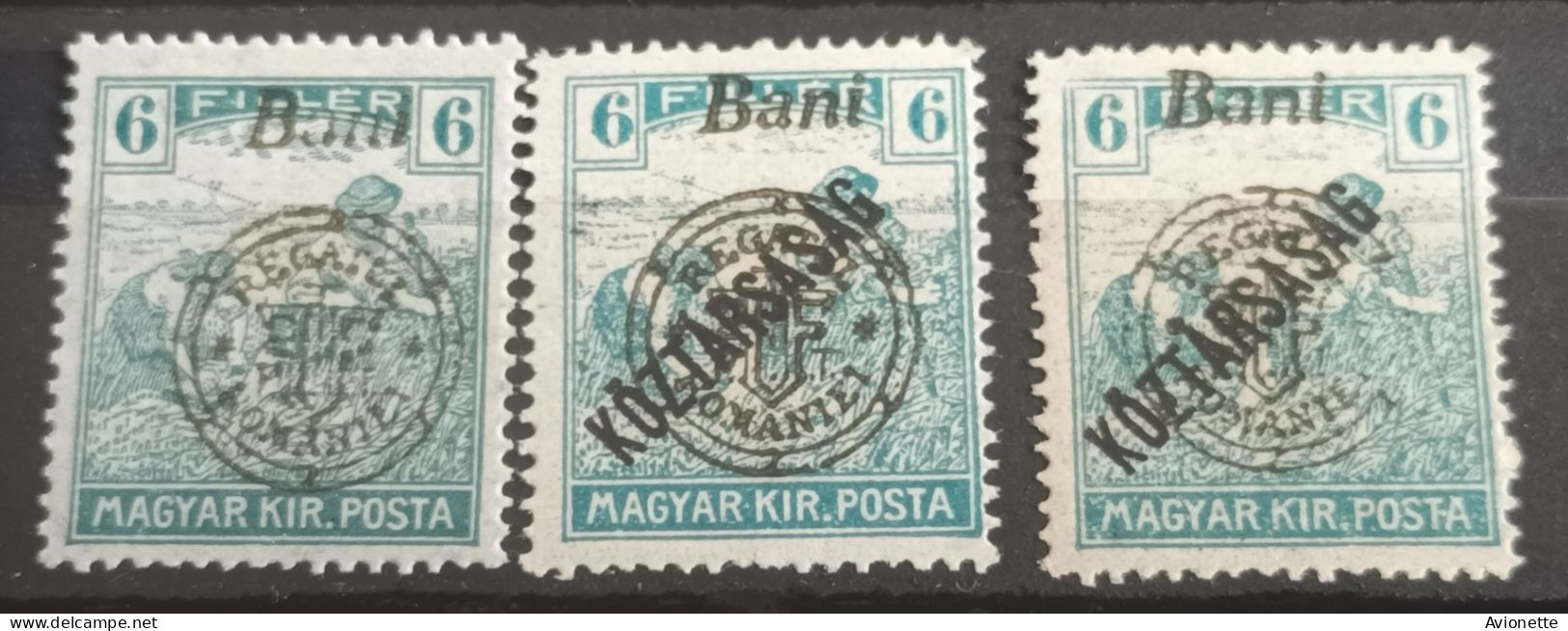 Magyar Kir Posta / Surcharge Regatul Romaniei (7 Timbres Neufs) - Neufs