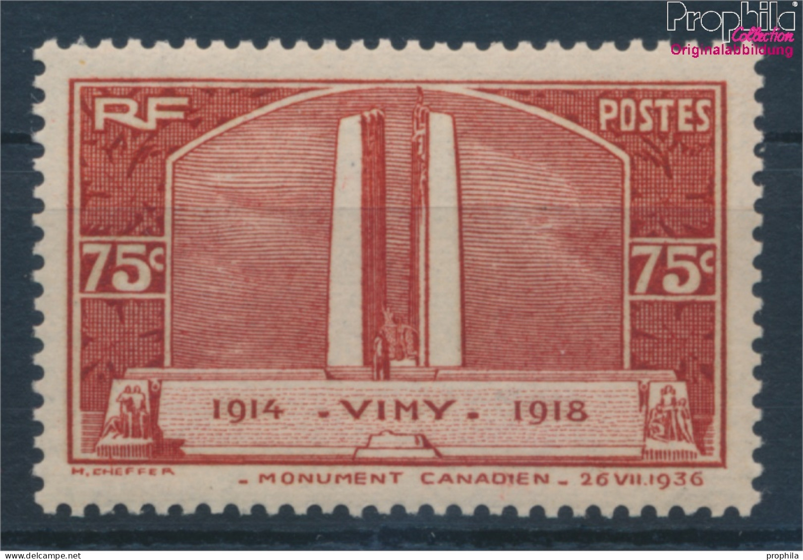 Frankreich 322 Postfrisch 1936 Denkmal Bei Vimy (10387422 - Ungebraucht