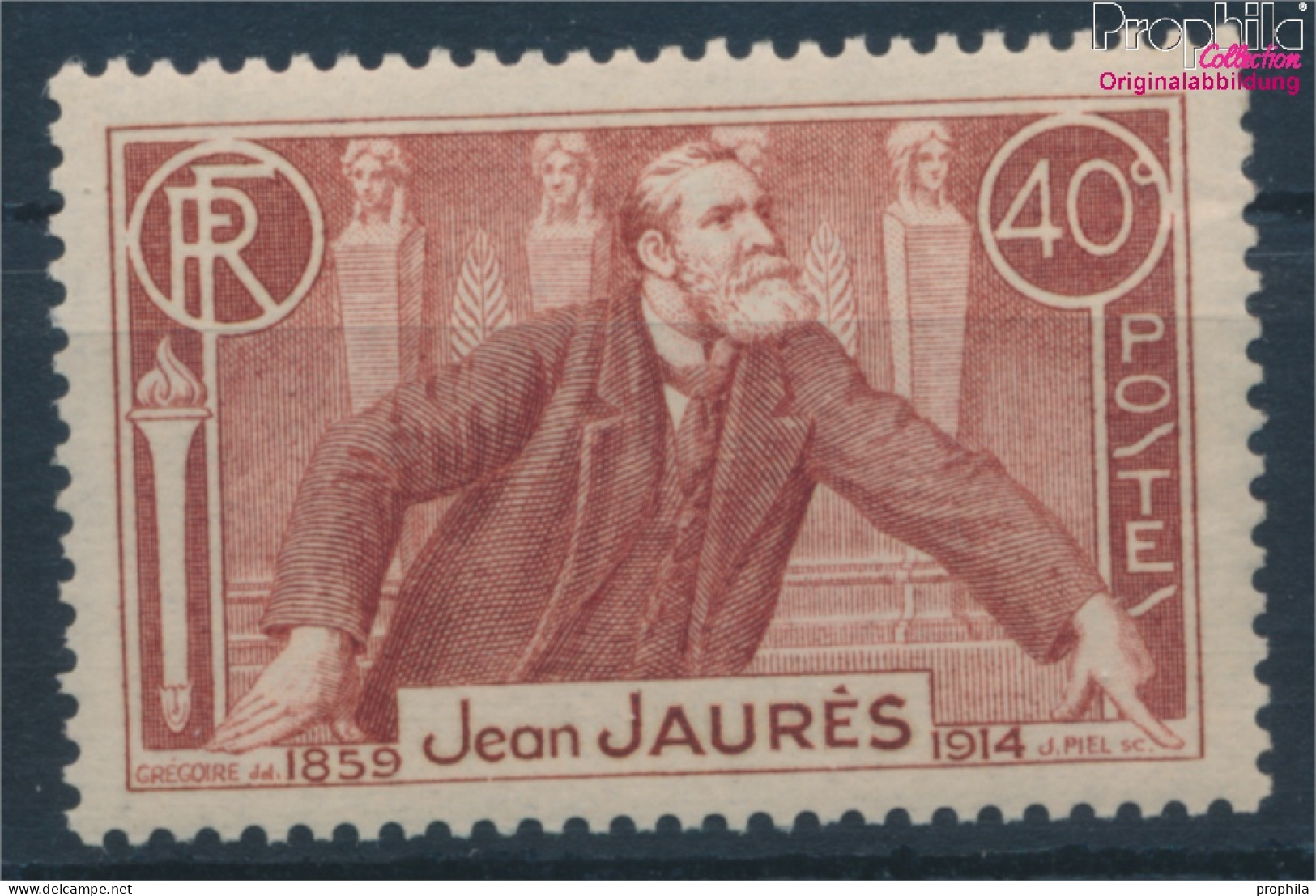 Frankreich 324 Postfrisch 1936 Jean Jaures (10387423 - Ungebraucht