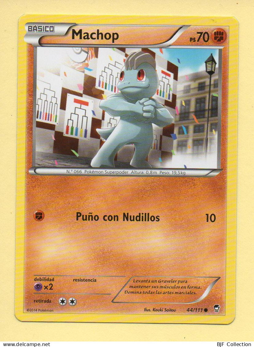 POKEMON N° 44/111 - MACHOP - XY Poings Furieux (70 PV) Version Espagnole - XY