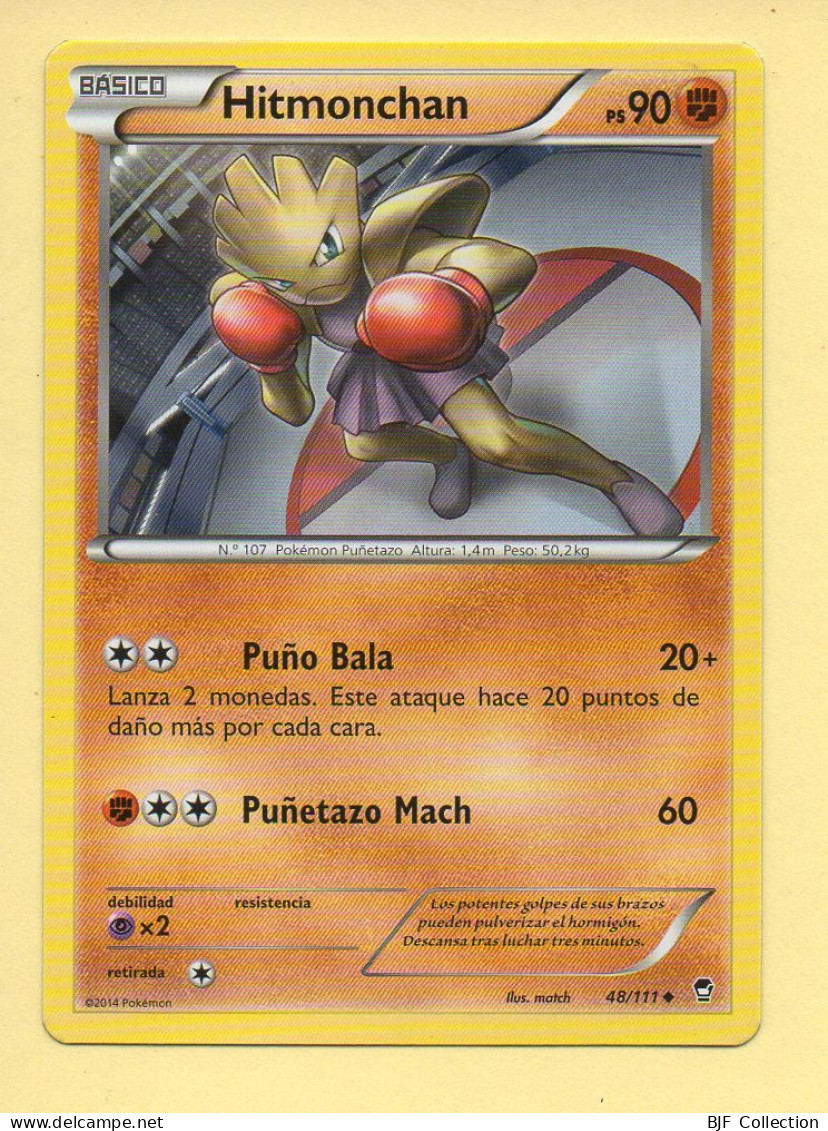 POKEMON N° 48/111 - HITMONCHAN - XY Poings Furieux (90 PV) Version Espagnole - XY