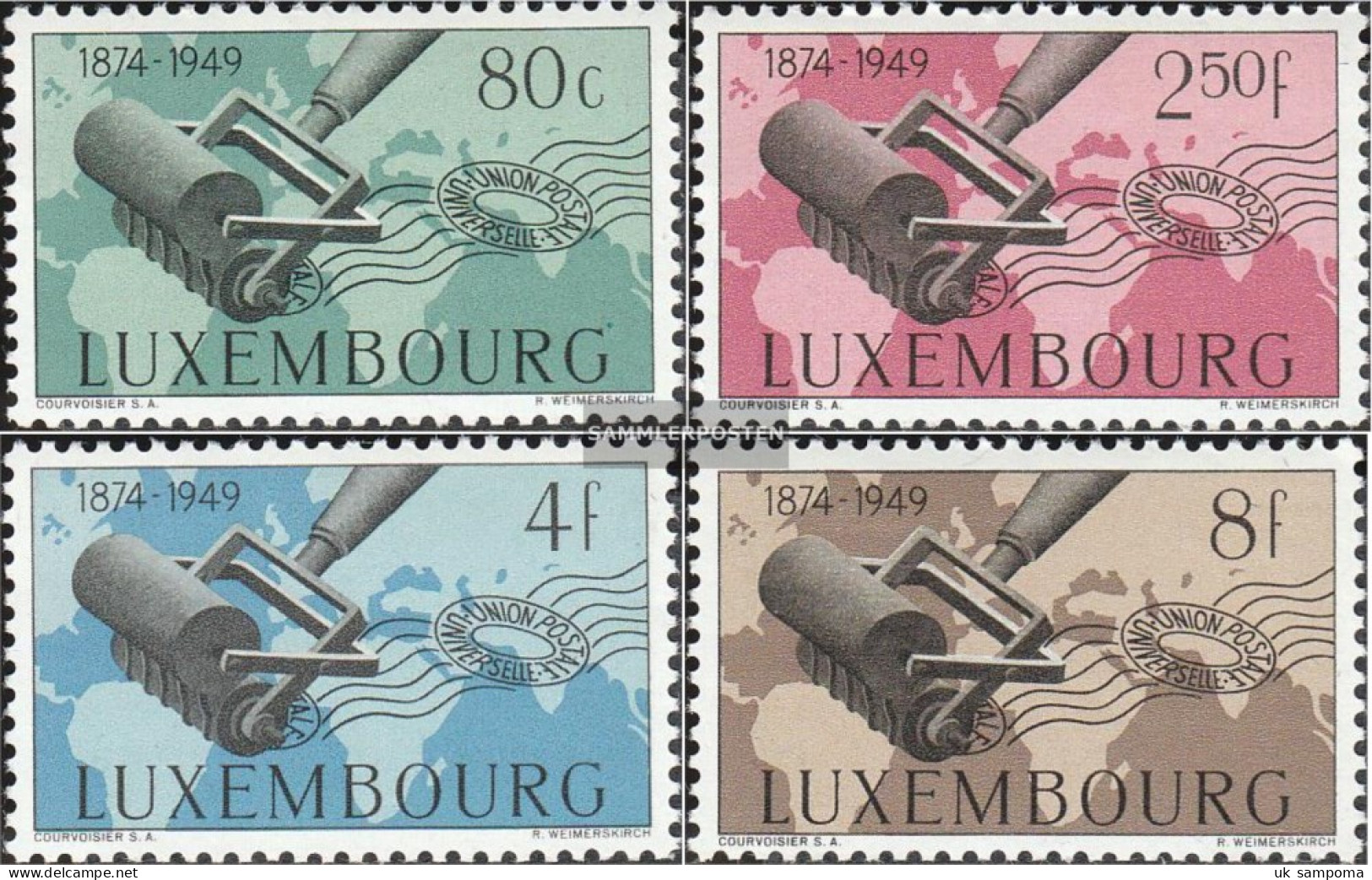 Luxembourg 460-463 (complete Issue) Unmounted Mint / Never Hinged 1949 75 Years UPU - Neufs