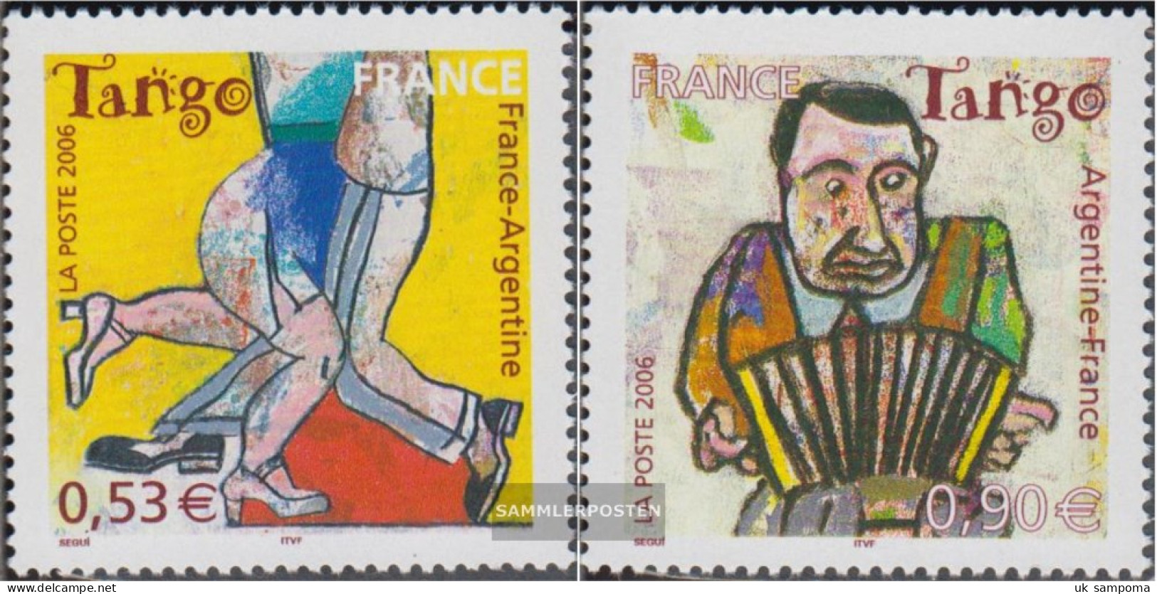 France 4107-4108 (complete Issue) Unmounted Mint / Never Hinged 2006 The Tango - Unused Stamps