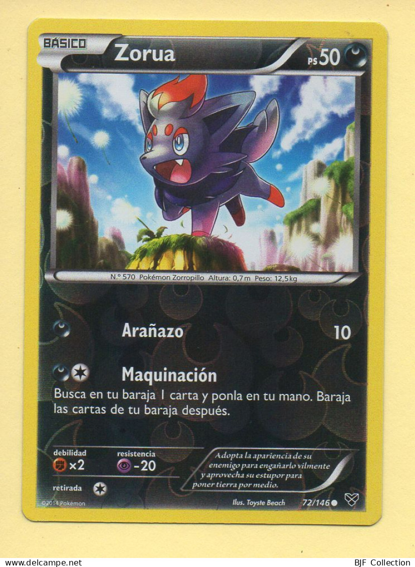 POKEMON N° 72/146 - ZORUA (Reverse) - XY (50 PV) Version Espagnole - XY