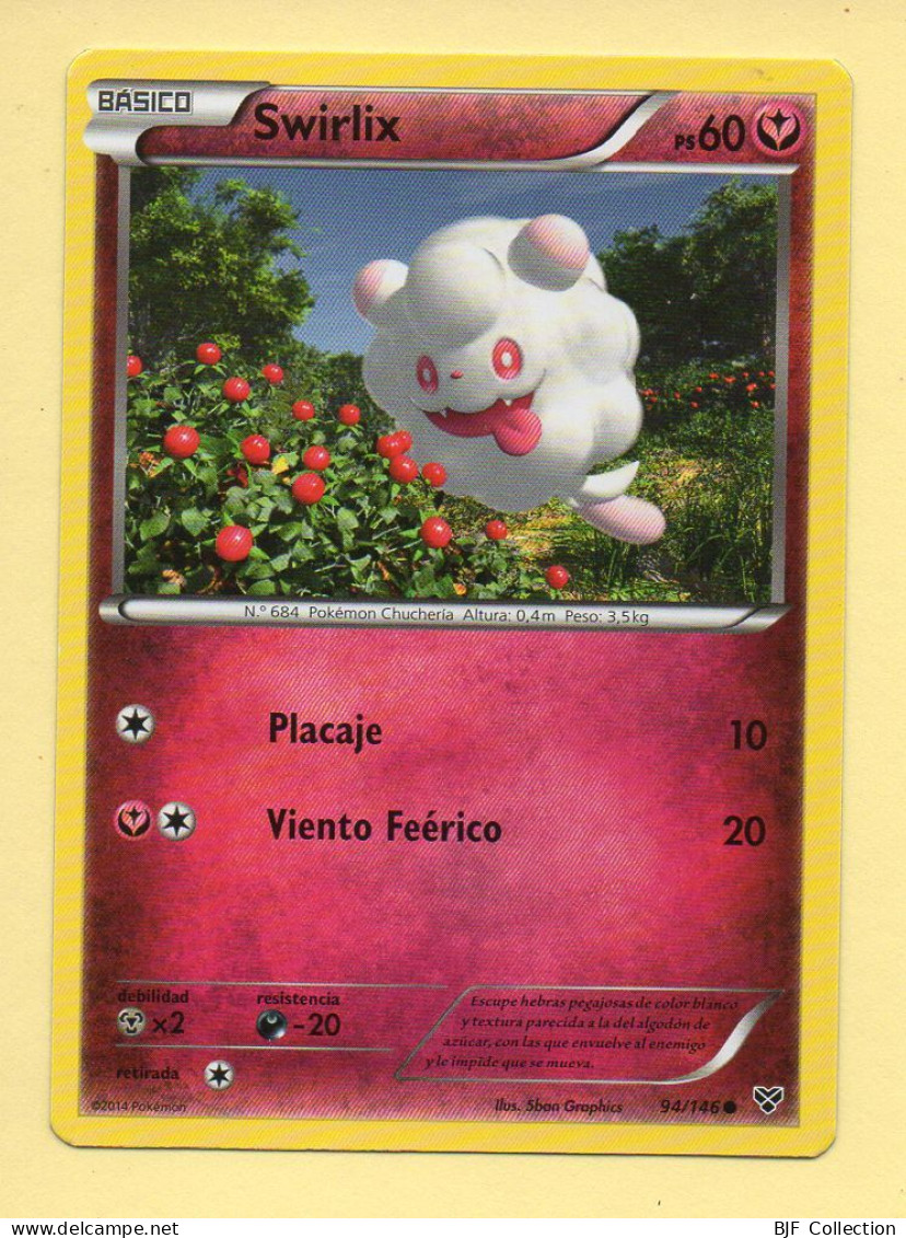 POKEMON N° 94/146 - SWIRLIX - XY (60 PV) Version Espagnole - XY