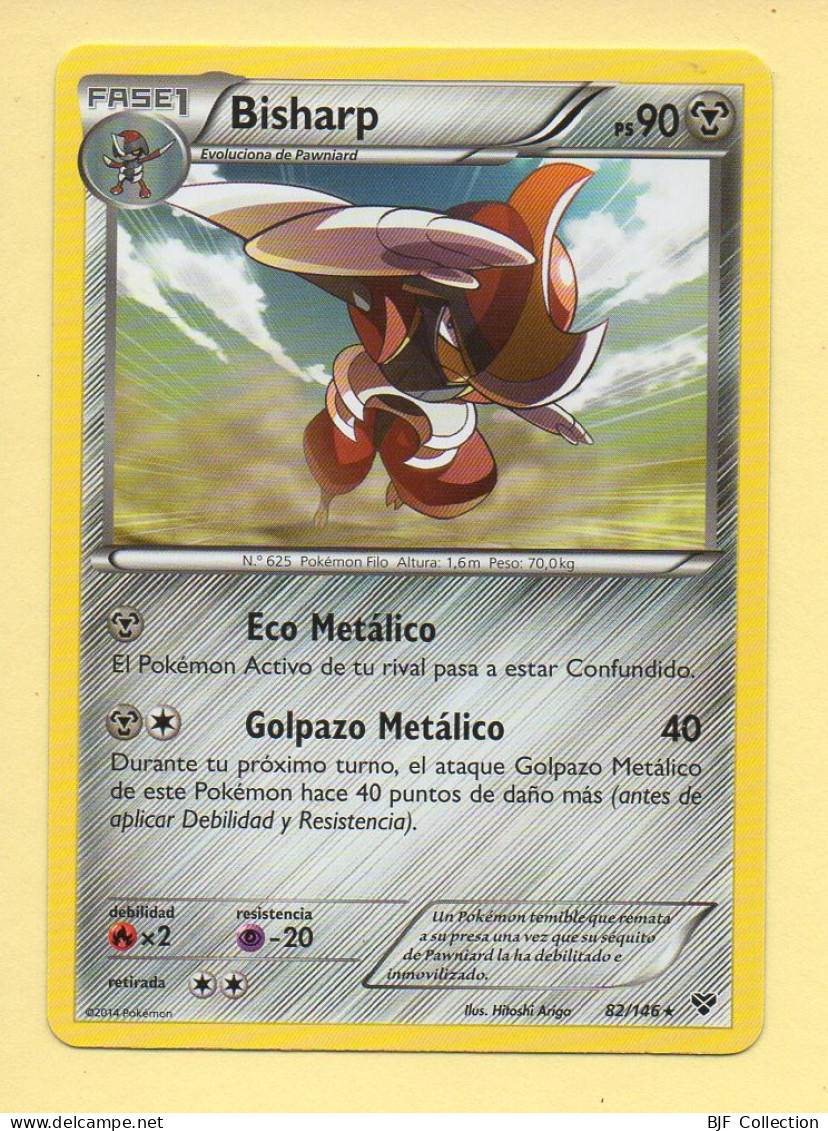 POKEMON N° 82/146 - BISHARP - XY (90 PV) Version Espagnole - XY