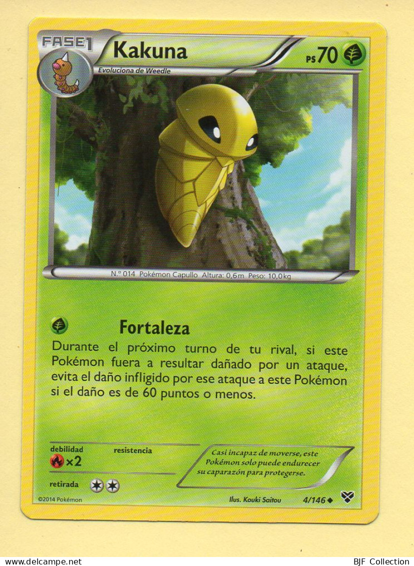 POKEMON N° 4/146 - KAKUNA - XY (70 PV) Version Espagnole - XY