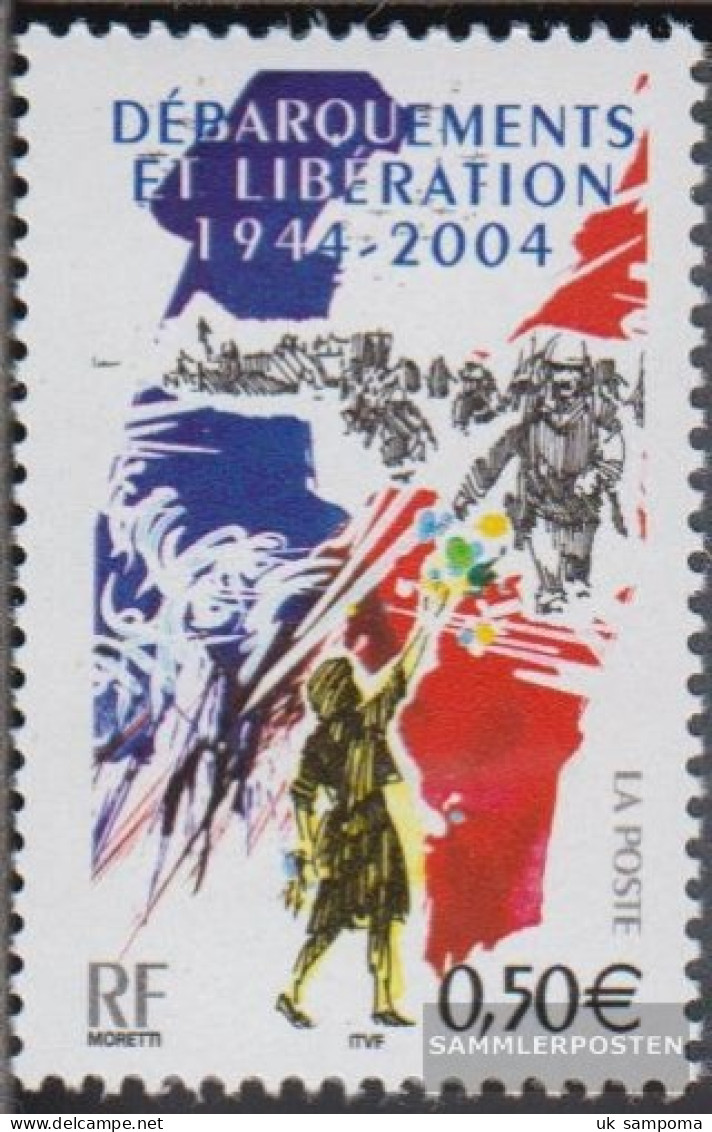 France 3819 (complete Issue) Unmounted Mint / Never Hinged 2004 Landing The Allied - Ungebraucht