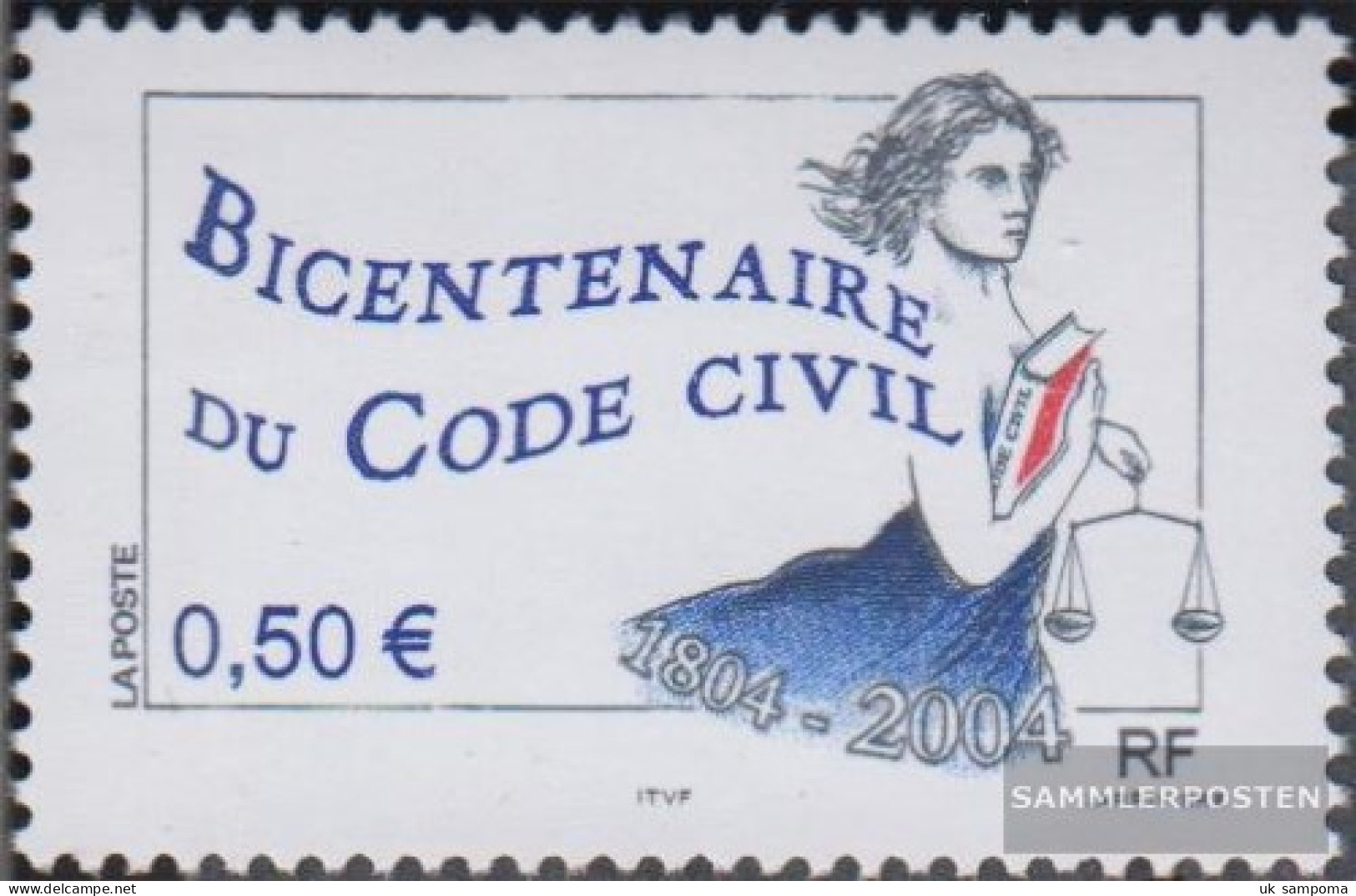 France 3788 (complete Issue) Unmounted Mint / Never Hinged 2004 Civil Code - Unused Stamps