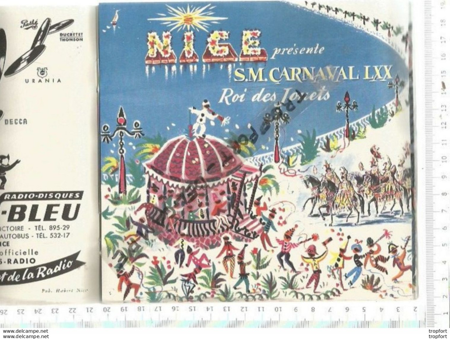 FF / SUPERBE LIVRET Ancien 1954 HOTEL RUHL CARNAVAL De NICE 1954  Nombreux Dessins Des Chars / Pompier - Programme