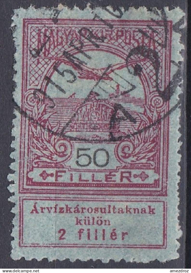 Hongrie 1913 Mi 140  Turul Sur La Couronne De Saint-Étienne Aide Aux Victimes Des Inondations    (A16) - Used Stamps