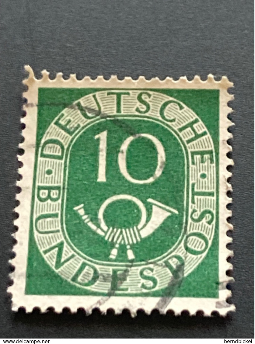 Briefmarke Deutschland 10 Pfennig 1951 Michel 128 Gestempelt - Gebruikt