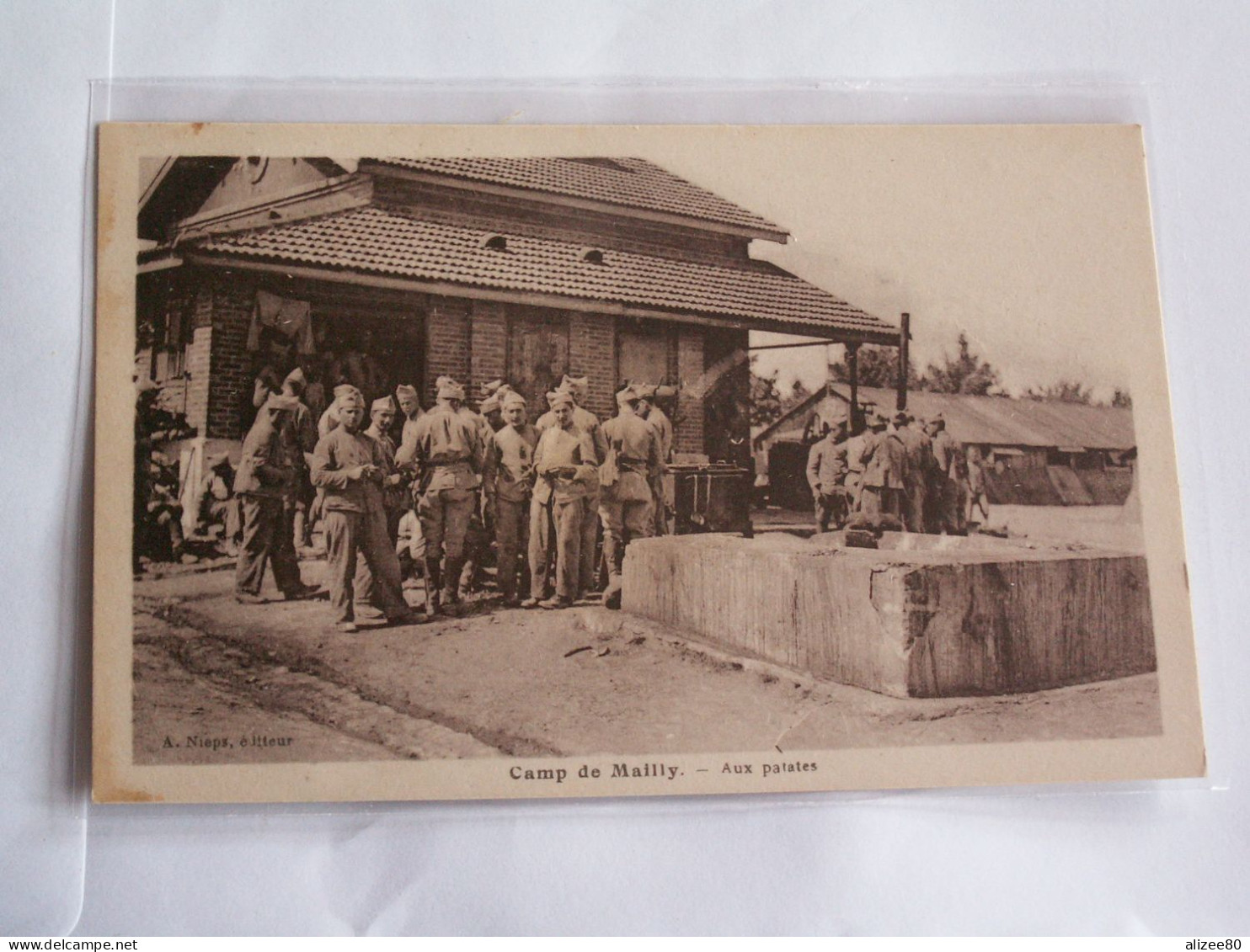 CPA  GUERRE  14/18  --  SOUVENIR  DE  MAILLY - Cimiteri Militari