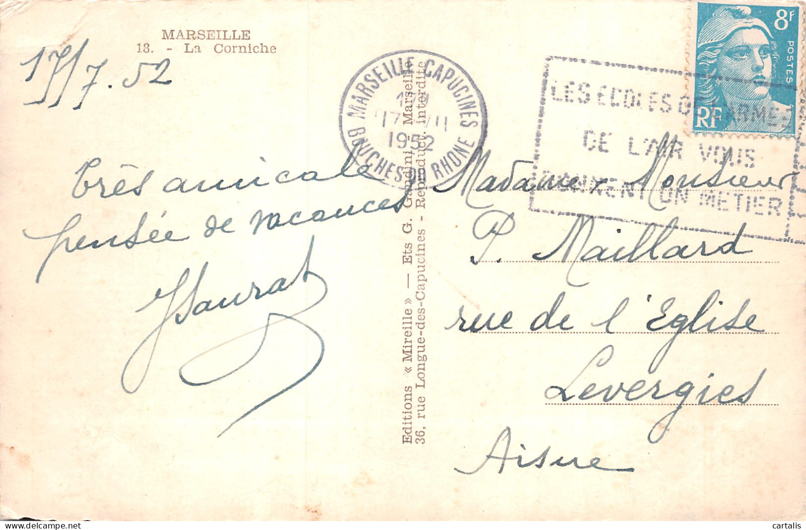 13-MARSEILLE-N°4175-H/0011 - Zonder Classificatie