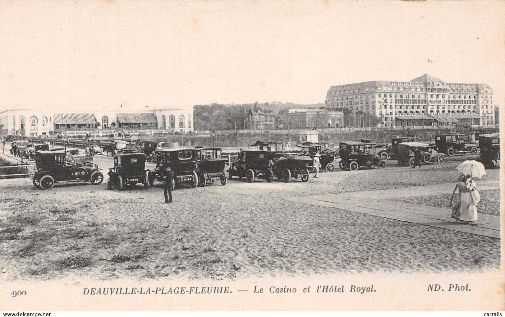 14-DEAUVILLE LA PLAGE FLEURIE-N°4175-G/0067 - Deauville