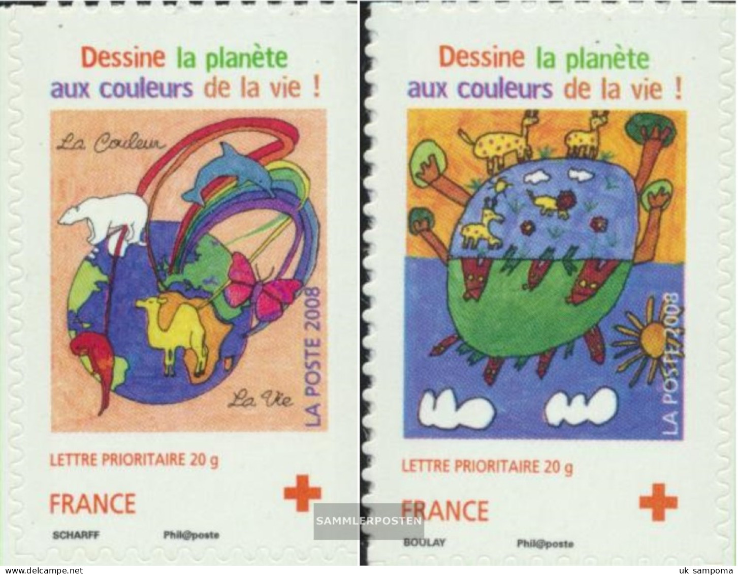 France 4545-4546 (complete Issue) Unmounted Mint / Never Hinged 2008 Red Cross - Unused Stamps