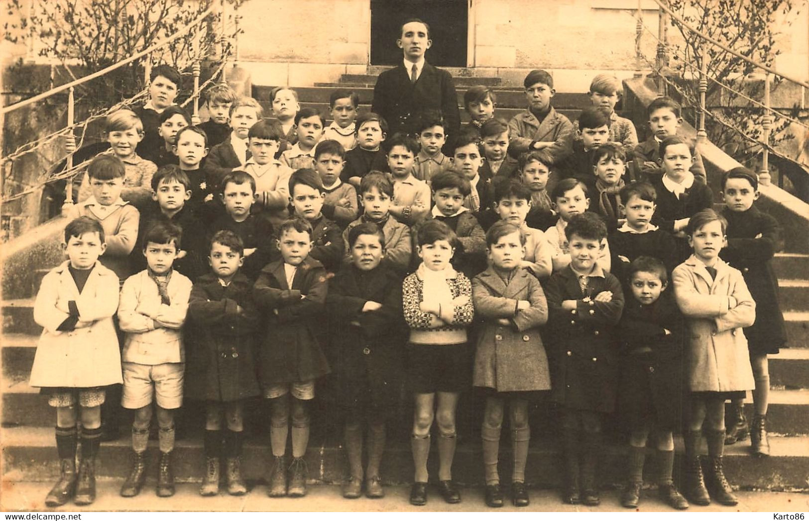 Nantes * 3 Cartes Photos * école Classe écoliers Enfants élèves Professeur * Photographe Phot D'Armor Avenue Cimetière - Nantes