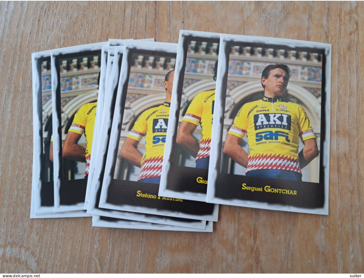 16  Cartes  Officielles  AKI  1997 - Wielrennen