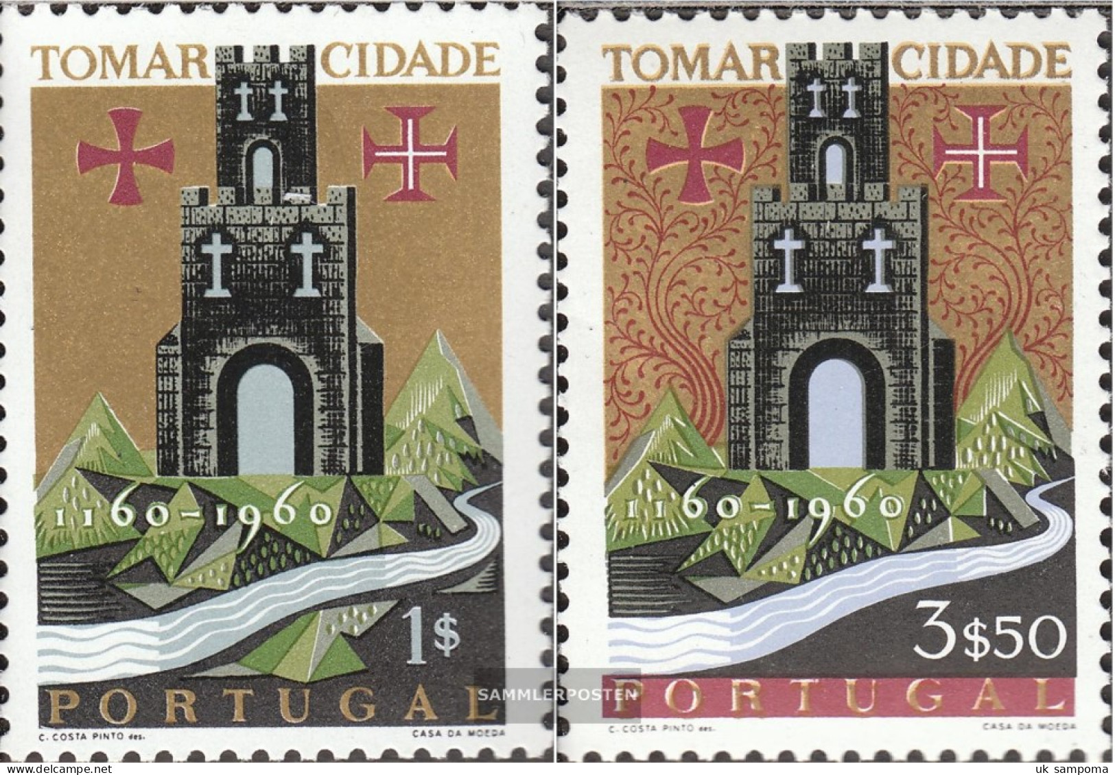 Portugal 910-911 (complete Issue) Unmounted Mint / Never Hinged 1962 Tomar - Nuovi