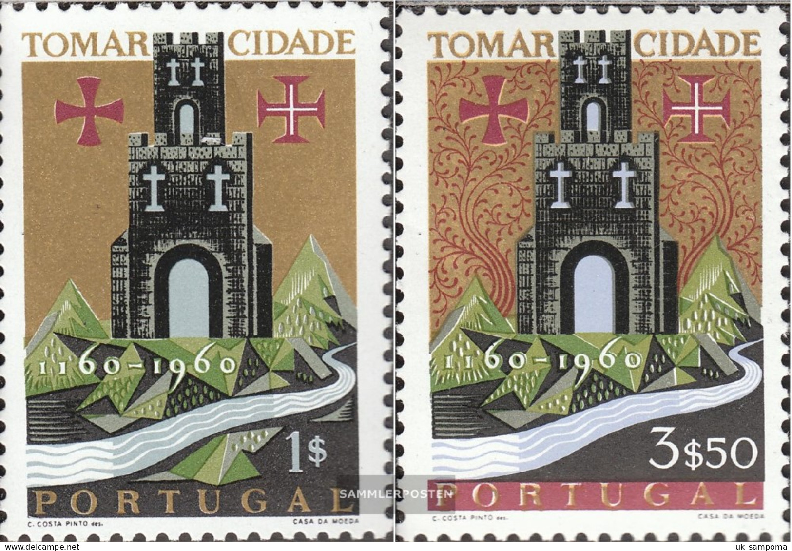 Portugal 910-911 (complete Issue) Unmounted Mint / Never Hinged 1962 Tomar - Ongebruikt