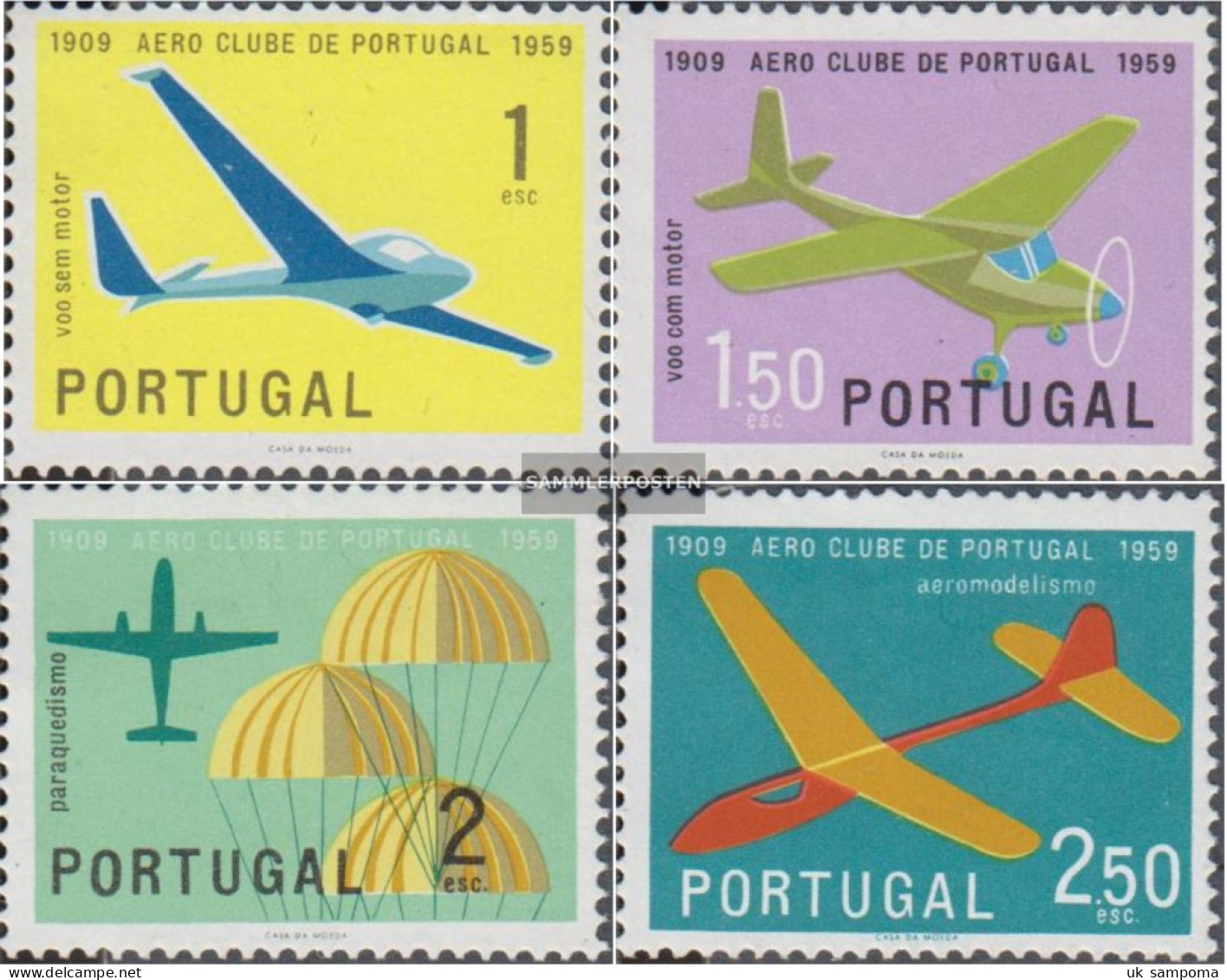 Portugal 883-886 (complete Issue) Unmounted Mint / Never Hinged 1960 Aeroclub - Nuovi