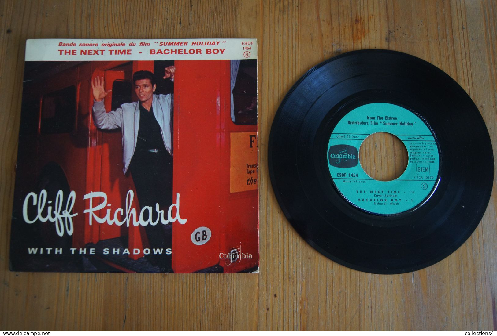 CLIFF RICHARD WITH THE SHADOWS THE NEXT TIME EP 1963 - 45 G - Maxi-Single